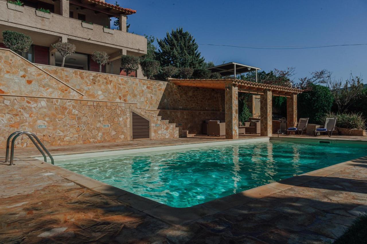 Pool And Sea View Apartments Agia Marina  エクステリア 写真